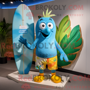 Himmelblå Mango maskot...