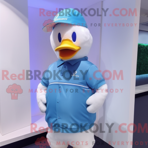 Sky Blue Goose mascot...