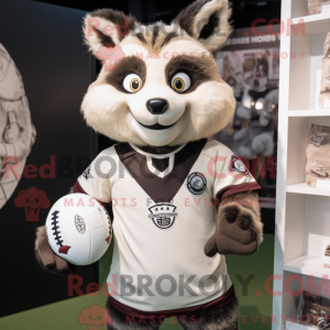 Cream Raccoon mascot...