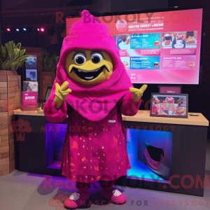 Costume de mascotte Magenta...