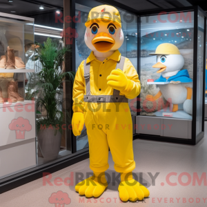 Gele Ganzen mascotte...