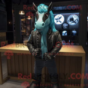 Teal Mare Maskottchen...