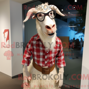 Cream Boer Goat maskot...