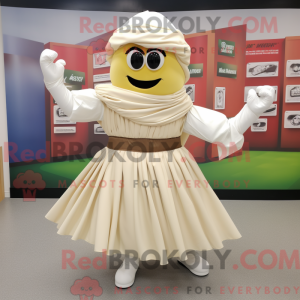 Postava maskota smetanového...