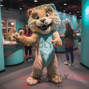 Blågrønn Smilodon...