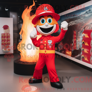 Disfraz de mascota Red Fire...