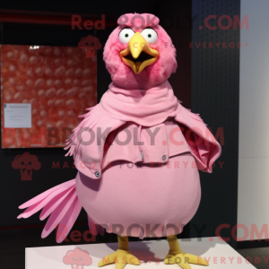 Rosa høner maskot kostyme...