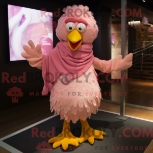 Rosa høner máscara kostyme...