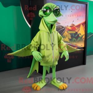 Limegrønn Pterodactyl...