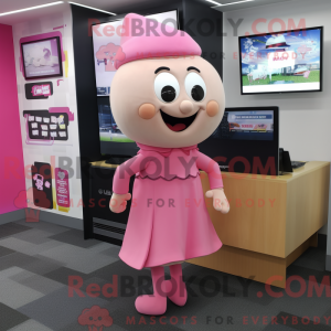 Pink Television mascot...