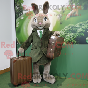Olive Rabbit maskot...