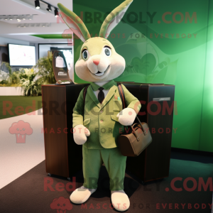 Olive Rabbit maskot...