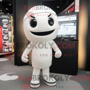 White But mascottekostuum...