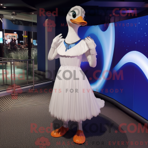 White Goose maskot kostume...