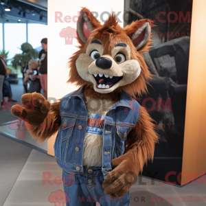 Rust Varulv maskot kostyme...