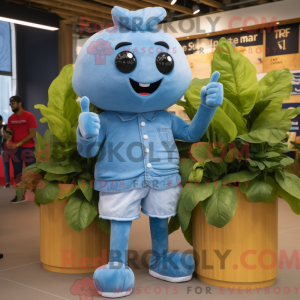 Postava maskota Sky Blue...