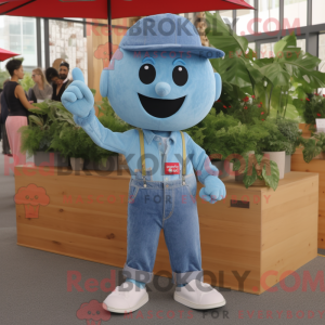 Postava maskota Sky Blue...