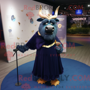 Navy Yak-maskotdraktfigur...