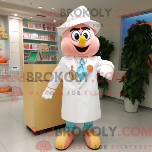 Peach Doctor maskot kostume...