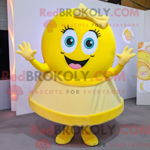 Lemon Yellow Donut mascot...