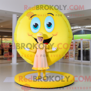Lemon Yellow Donut mascot...
