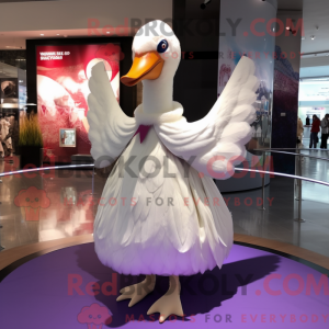 Witte Zwaan mascottekostuum...
