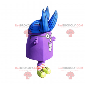 Mascotte de personnage violet - Redbrokoly.com