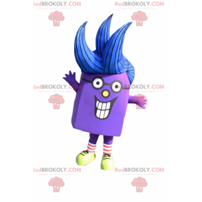 Mascotte de personnage violet - Redbrokoly.com
