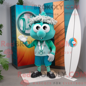 Teal Irish Flag mascot...