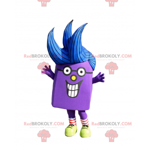 Mascotte de personnage violet - Redbrokoly.com