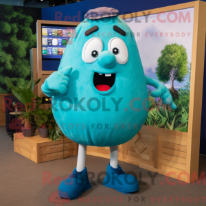 Cyan kartoffel maskot...
