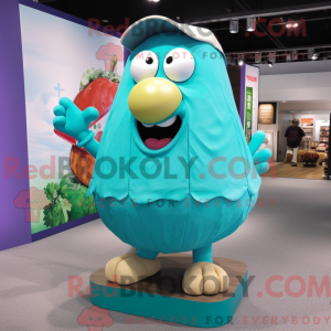 Cyan kartoffel maskot...