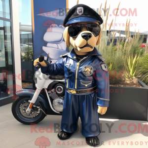 Navy Dog-mascottekostuum...