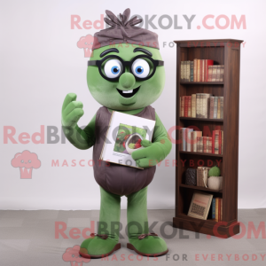 Olive Plum-maskotdraktfigur...