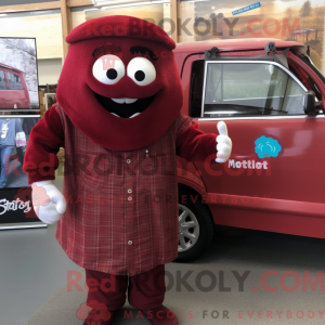 Maroon Spaghetti maskot...