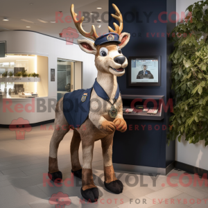 Navy Deer maskot kostume...