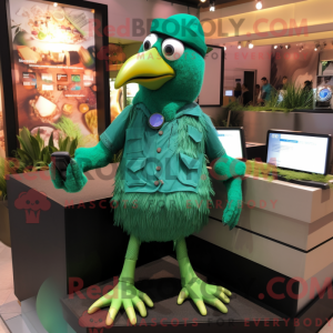 Máscara de Corvo Verde com...