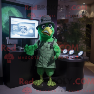 Máscara de Corvo Verde com...