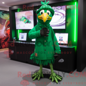 Máscara de Corvo Verde com...