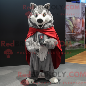 Grijze Wolf mascotte...