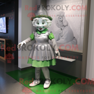Sølv Leprechaun maskot...