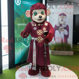 Maroon Celtic Cross...