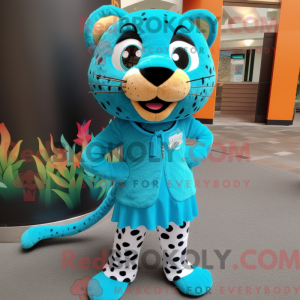 Disfraz de mascota leopardo...
