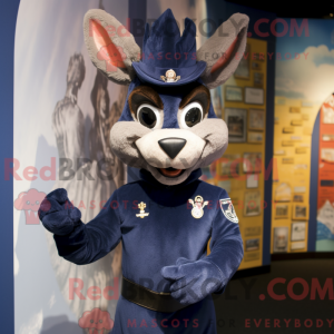 Navy Gazelle mascot costume...