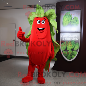 Röd selleri maskot...