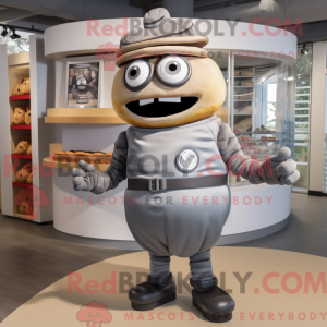 Gray Burgers mascot costume...