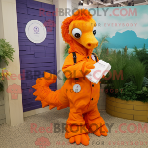 Oranje zeepaardje mascotte...