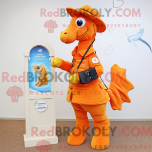 Oranje zeepaardje mascotte...