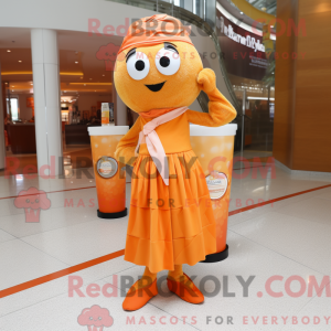Orange Champagne maskot...