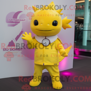 Gul Axolotls máscara de...